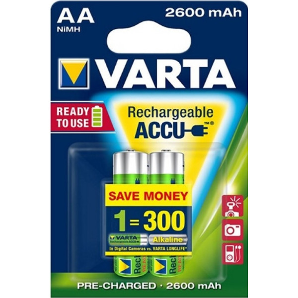 

Аккумулятор АА VARTA 2600mAh AA Ready 2 Use ACCU 4 шт (003573)