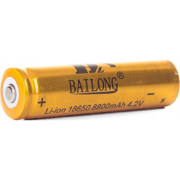 

Аккумулятор 18650 Li-Ion Bailong 8800 mAh 4.2V Gold 2 шт. (006185)