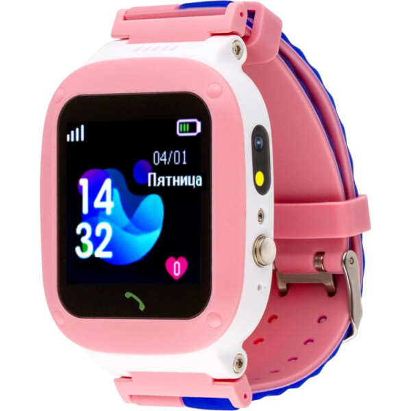 

Детские смарт-часы AmiGo GO004 Splashproof Camera+LED Pink