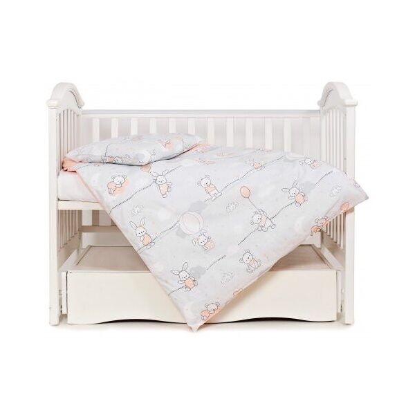 

Комплект постельного белья детский 3 эл Twins Modern 3040-PM-08 Зайчики розовые, розовый