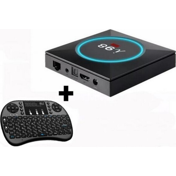 

Box I98 Tv Box Ott Inteligente Android Netflix Youtube i98 + клавиатура i8