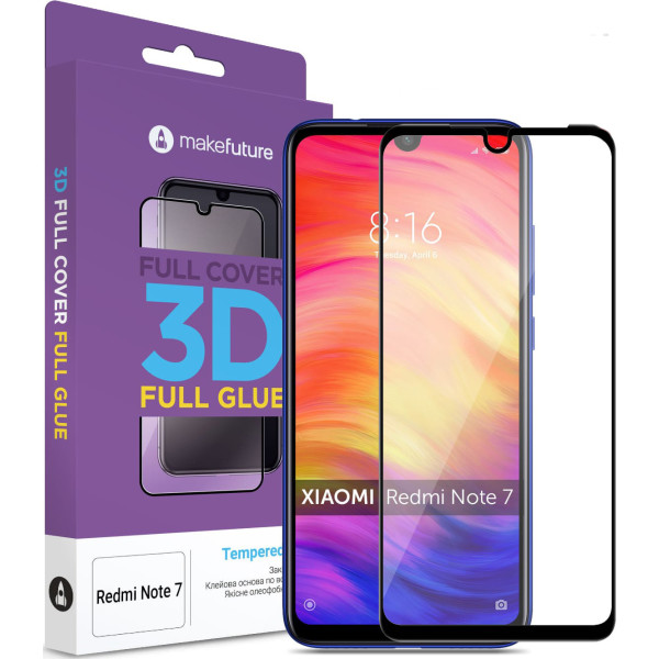

MakeFuture Full Cover Full Glue 3D Black для Xiaomi Redmi Note 7