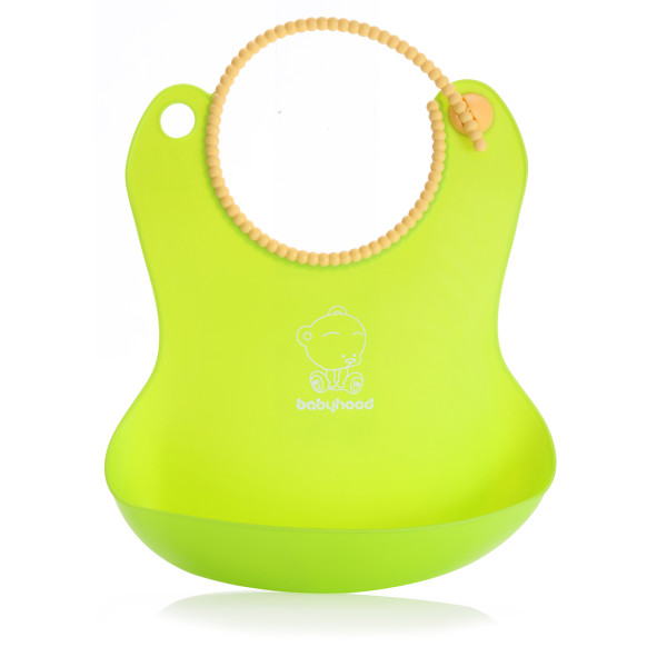 

Силиконовый фартук для кормления Babyhood зеленый (BH-401G)