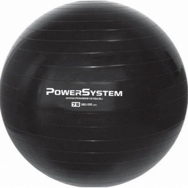 

Мяч для фитнеса и гимнастики Power System PS-4013 Pro Gymball 75 cm Black(00024802)