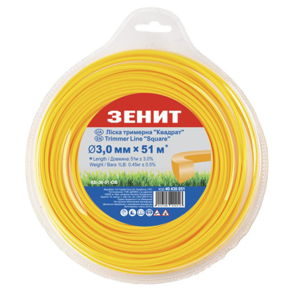 

Леска для триммера Зенит "Квадрат" 3,0 мм × 51 м 40430051