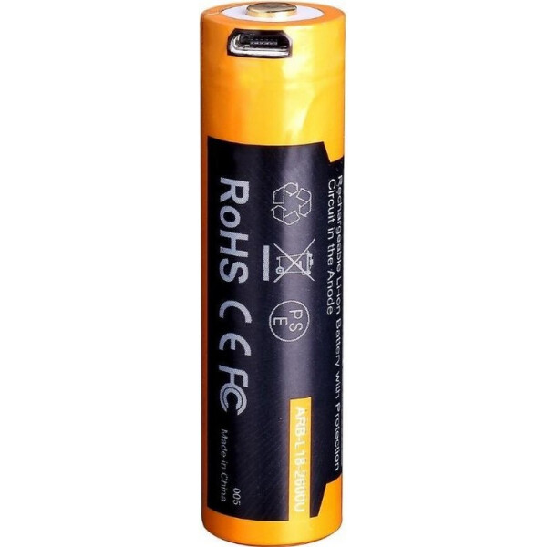 

18650 Fenix 2600 mAh ARB-L18-2600U micro usb зарядка (40698)