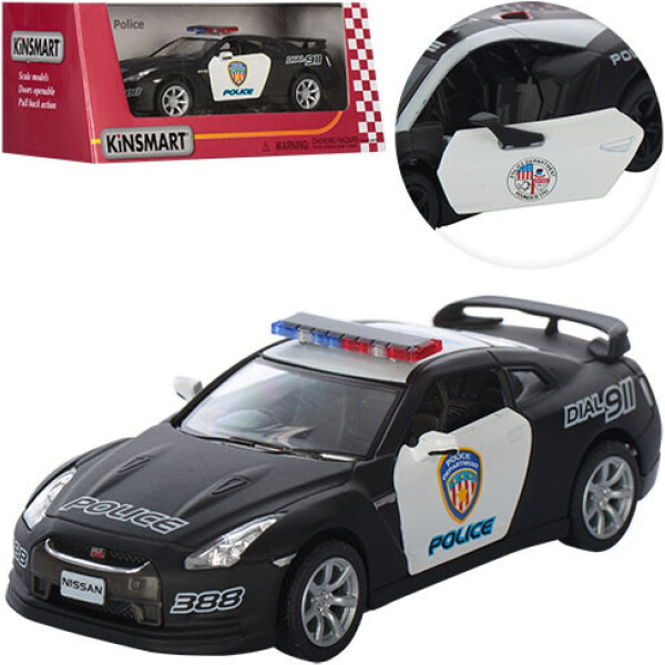 

Машинка KT5340WP Nissan GT-R (Police)