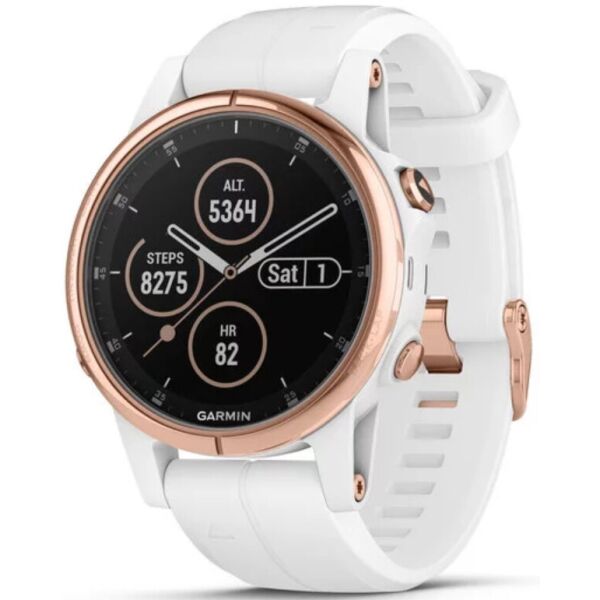 

Спортивные часы Garmin Fenix 5S Plus Sapphire Rose Gold-tone with Carrara White Band (010-01987-07)