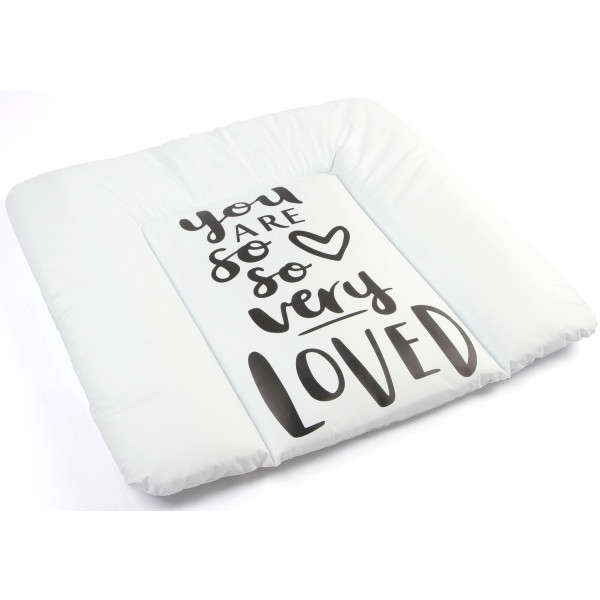 

Мягкий пеленатор Ommi 75х75 см. You are so very loved Белый