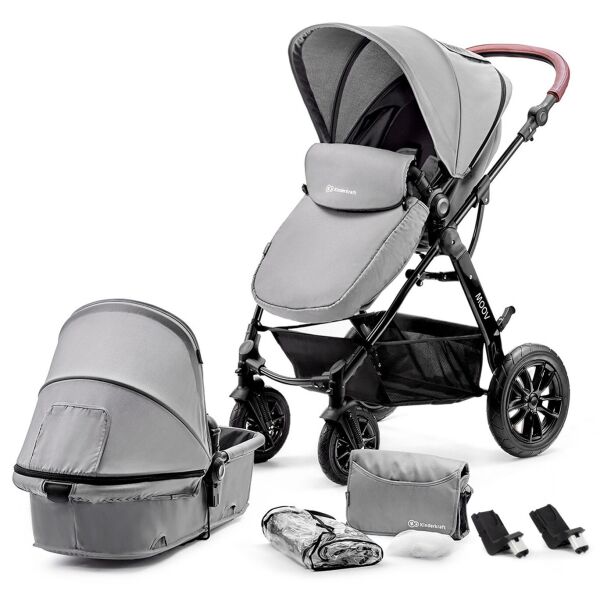 

Универсальная коляска 3 в 1 Kinderkraft Moov Gray (KKWMOOVGRY00NC)