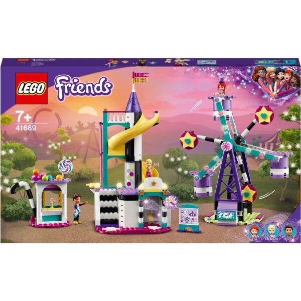 Акция на LEGO® Friends Волшебное колесо обозрения и горка (41689) от Allo UA