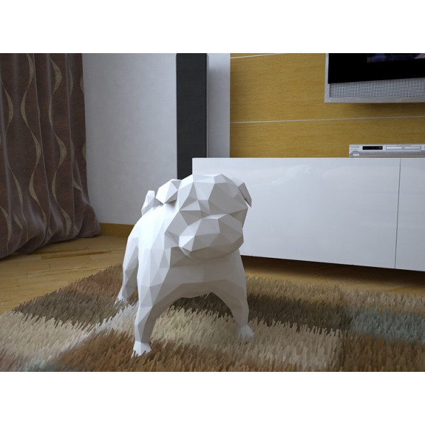 

Бумажная модель 3Decor Papercraft Собака Французский бульдог (56)