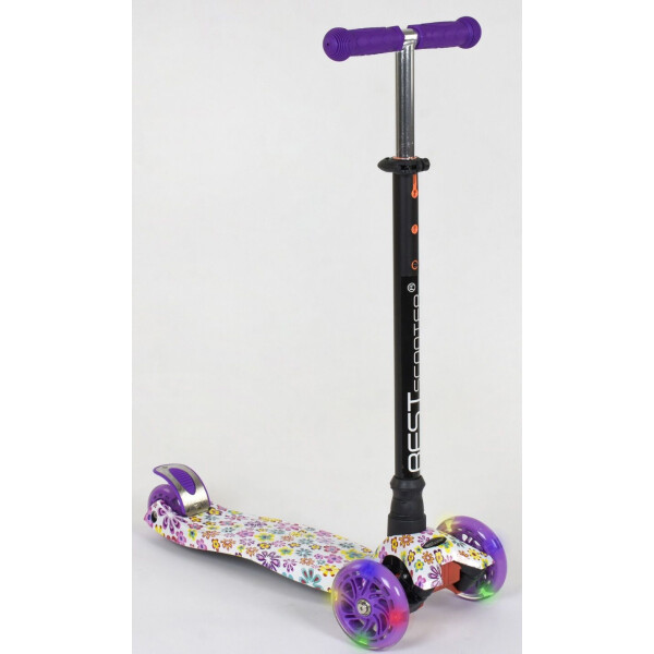 

Самокат Best Scooter Maxi Бело-фиолетовый (А 25528 /779-1326)