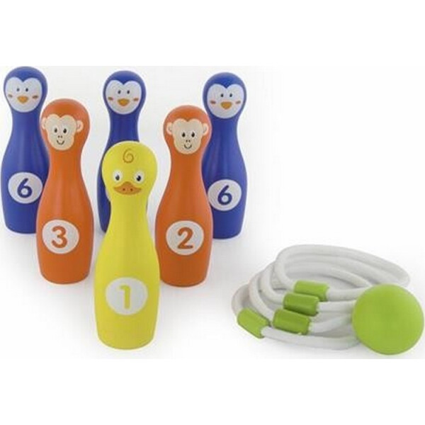 

Игра Viga Toys 2-в-1 Боулинг Кольцо