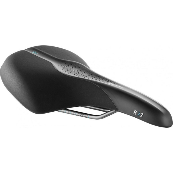 

Седло Selle Royal SCIENTIA R2 Relaxed, 3D skingel, обивка Black gummy/Black mokka, 289х196мм, 485г, рейлы сталь + Curva suspension, unisex, чёрное (SAD-21-93)