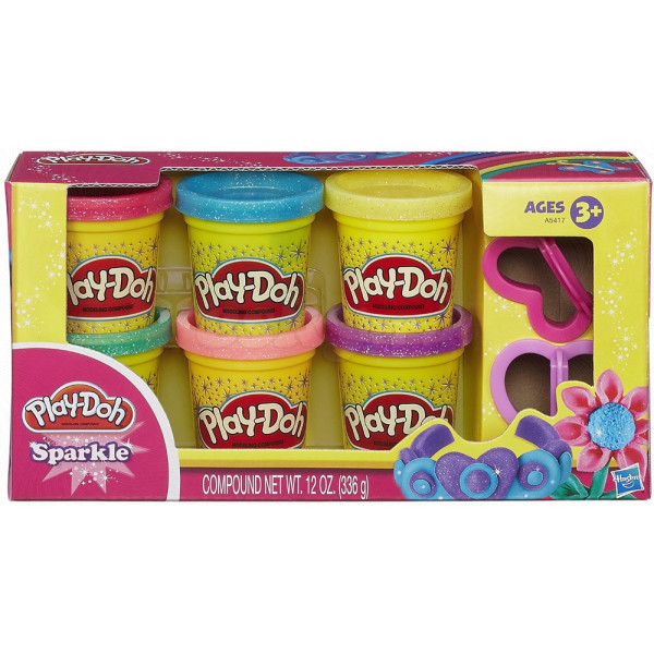 

HASBRO Набор пластилина из 6 баночек Блестящая коллекция (A5417)