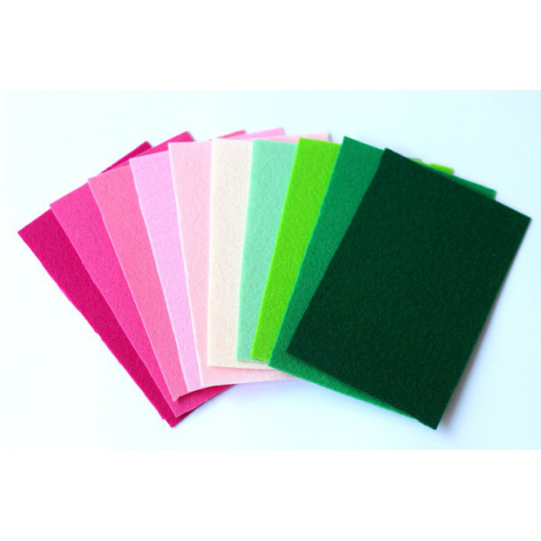 

Набор жесткого фетра Pugovichok Лепестки розы 10 кол (SUN99016)