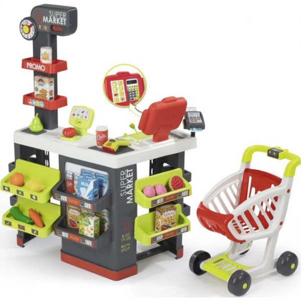 

Интерактивный супермаркет Smoby City Shop большой с тележкой (350213)