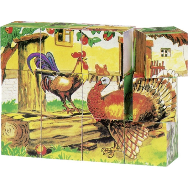 

Кубики деревянные goki Ферма (57878G)