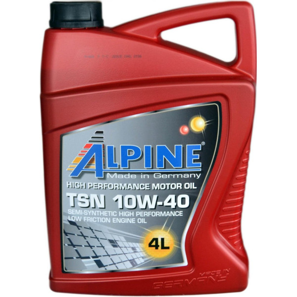 Моторное масло Alpine TSN 10W-40 4 л