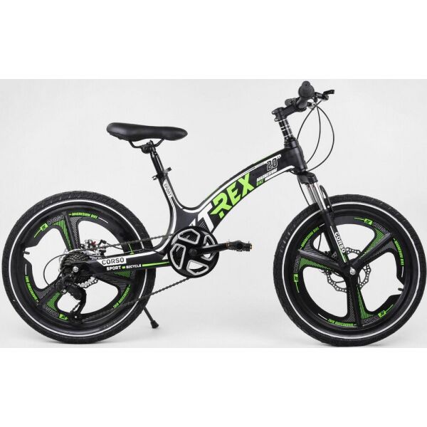 

Детский спортивный велосипед 20’’ CORSO «T-REX» 38938 (1) магниевая рама, 7 скоростей, собран на 75