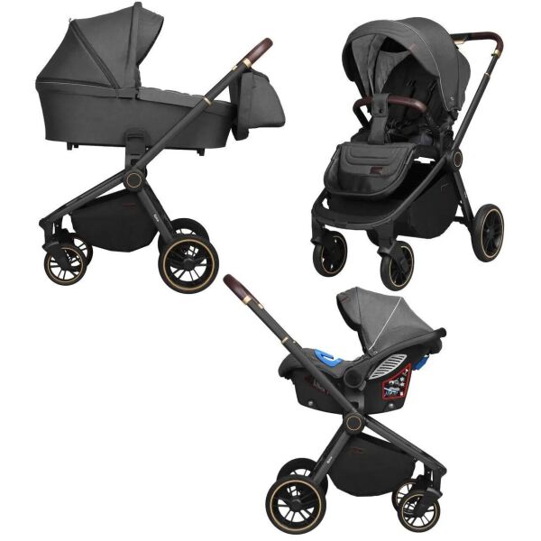 

Коляска прогулочная CARRELLO Epica CRL-8511 (3in1) Iron Grey +дождевик /1/