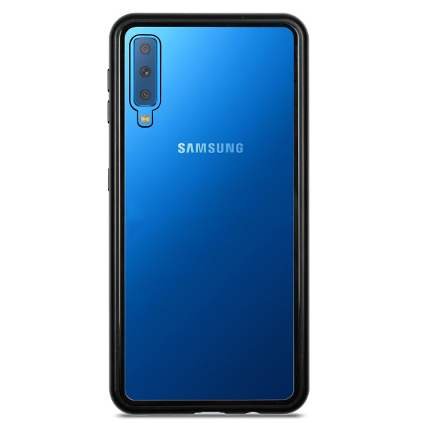 

DEF Metal magnet glass Black для Samsung A7 2018
