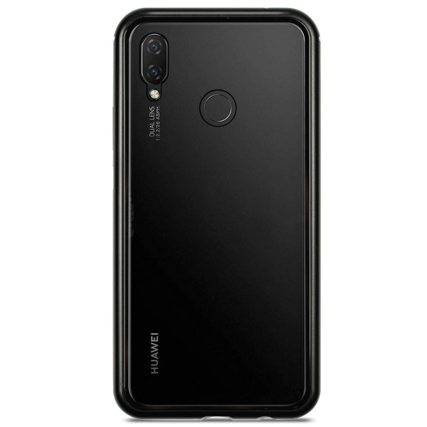 

DEF Metal magnet glass Black для Huawei P Smart Plus