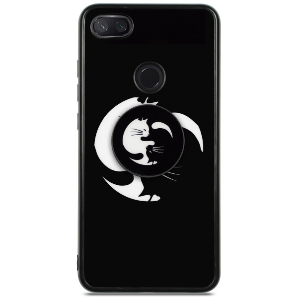 

DEF Pop up stand TPU PC yin and yang для Xiaomi Mi8 Lite
