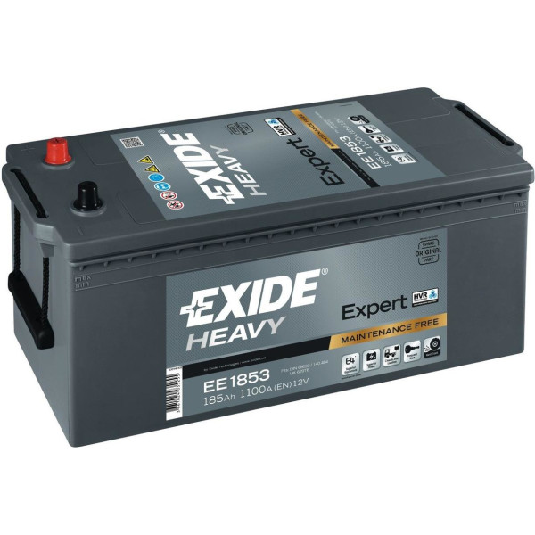 

Автомобильный аккумулятор Exide 185Ah-12v EXPERT HVR(513х223х223),L,EN1100