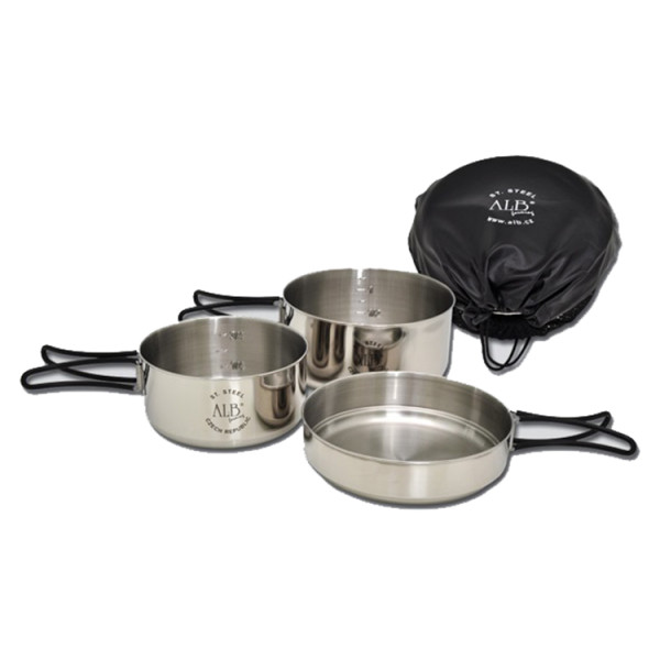 

Набор ALB 655 MAKALU Three piece camping cookware (8595051206553)