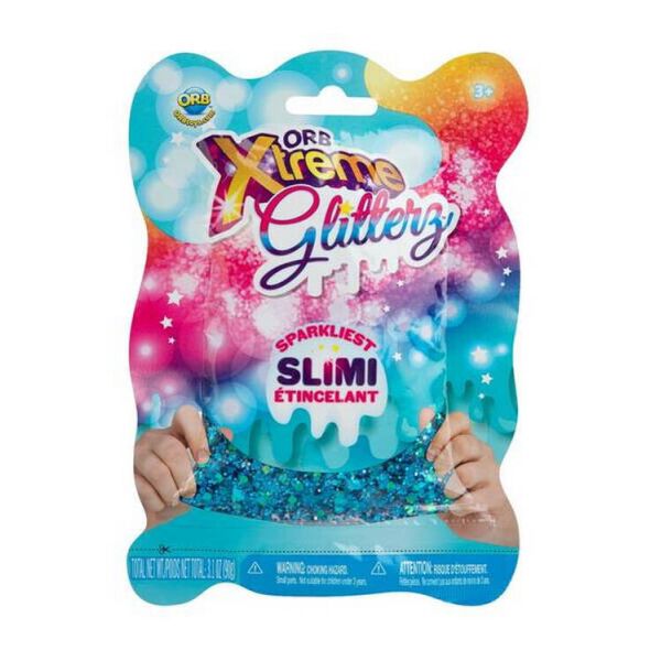 

Слайм ORB Slimy Xtreme Glitterz глиттерный Голубой 90 г (ORB40557-2)