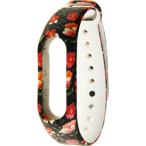 

Ремешок для фитнесс браслета Xiaomi Mi Band 2 UWatch TPU Replacement Print Design #1 Wrist Strap Flowers