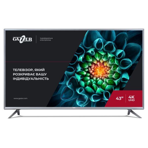 

Телевизор 43" Gazer TV43-US2G Smart TV Graphite
