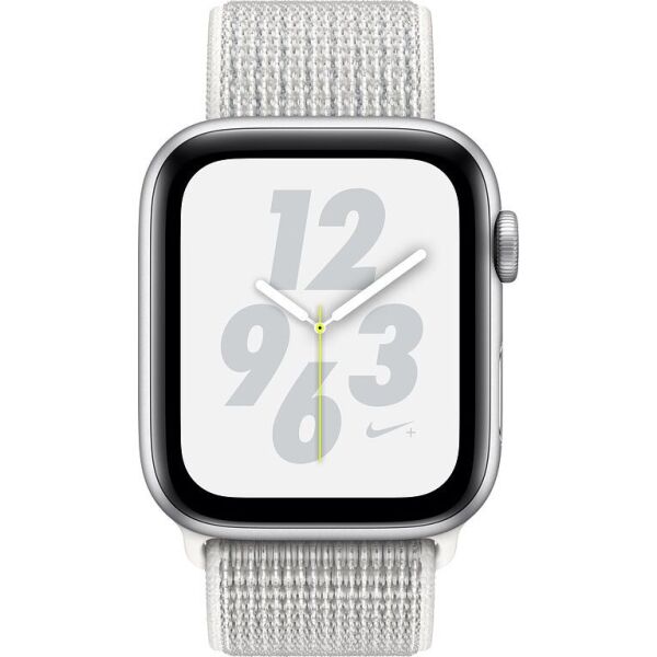 

Apple Watch Nike+ Series 4 GPS 44mm Silver Alum. w. Summit White Nike Sport l. Silver Alum. (MU7H2)