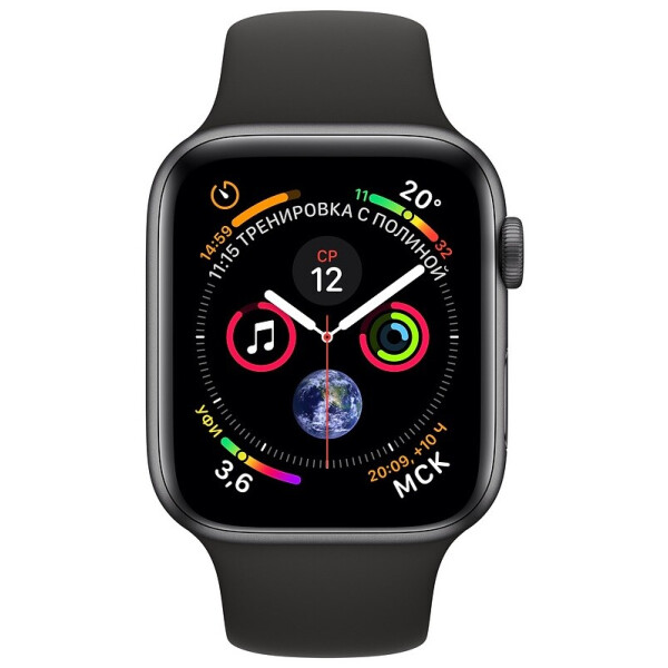 

Apple Watch Series 4 GPS 40mm Gray Alum. w. Black Sport b. Gray Alum. (MU662)