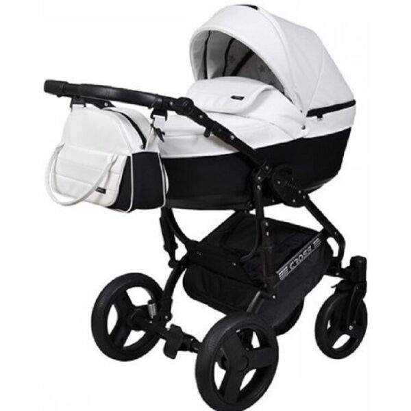 

Детская коляска 2 в 1 Angelina Cross Space белая с черным 57