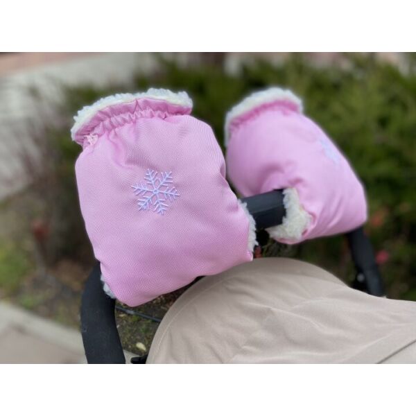 

Варежки-муфты для рук на коляску/санки Baby Comfort нежно-розовые