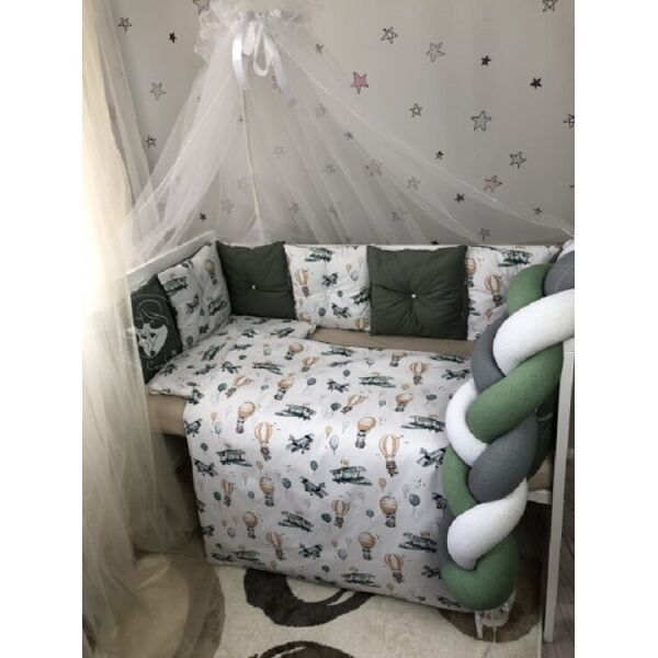 

Комплект постельного белья Baby Comfort Fluffy-3 Самолетики 8 элементов