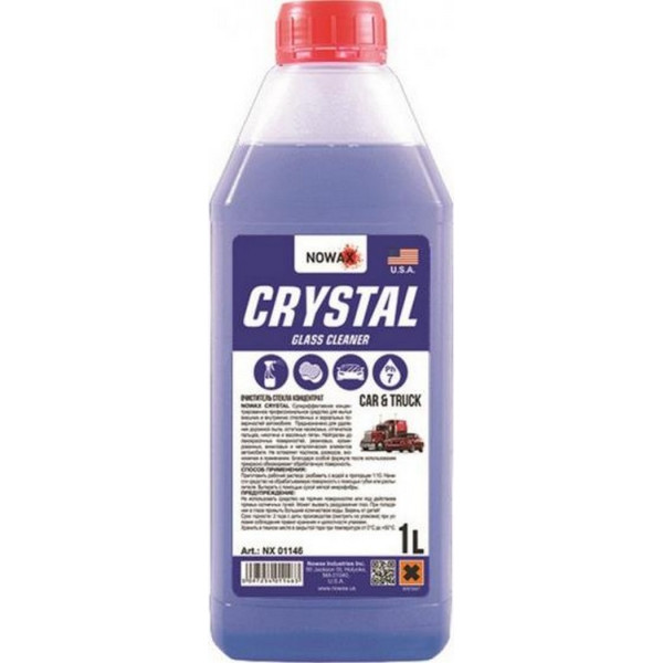 

Очиститель стекла NOWAX Crystal концентрат (NX01146) 1л.