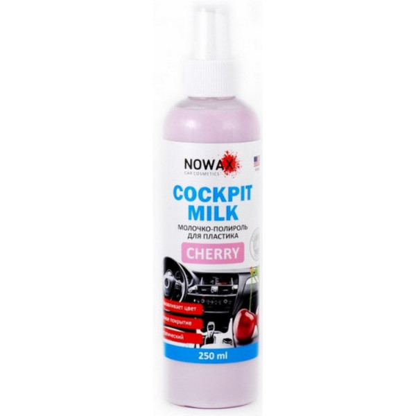 

Полироль пластика NOWAX COCKPIT MILK вишня NX25227 250мл