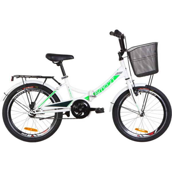 

20" Formula SMART 14G 13" бело-зеленый багажник,крылья,корзина 2019