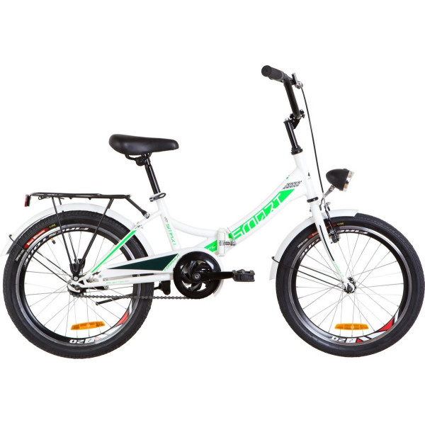

20" Formula SMART 14G 13" бело-зеленый багажник,крылья,фонарь 2019