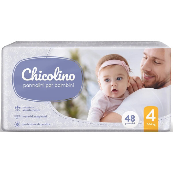 

Подгузники Chicolino 4 (7-14 кг). 48 шт