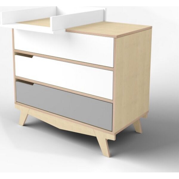 

Комод с пеленальным столиком IndigoWood Scandic Серый/Белый (37642)