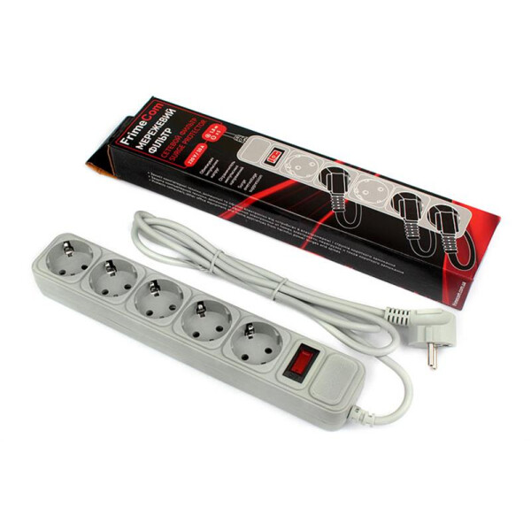 

Сетевой фильтр FrimeCom FC-B4005W 1,8м Gray