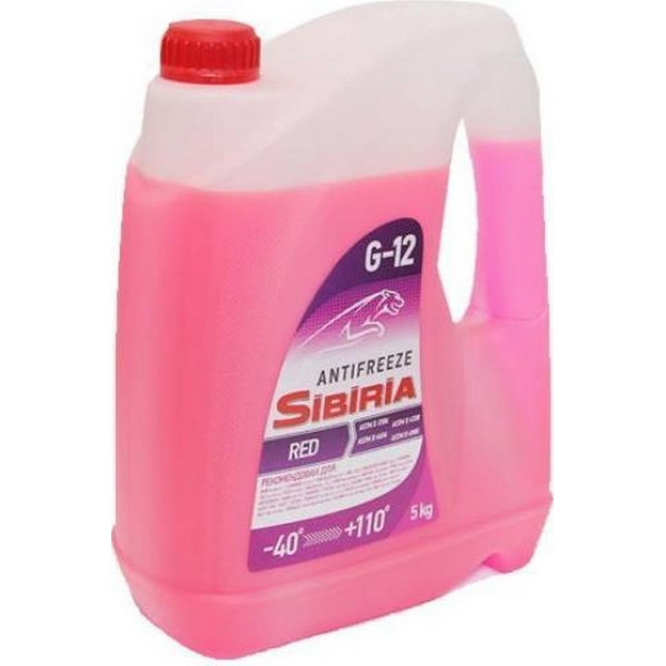

SIBIRIA ANTIFREEZE G12 (красный) 5 л