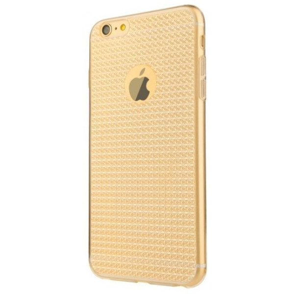 

Полупрозрачный чехол Baseus Bling золотой для iPhone 6 Plus/6S Plus