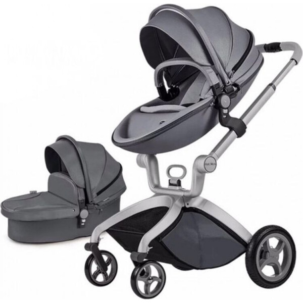 

Детская коляска универсальная 2 в 1 Hot Mom Dark grey