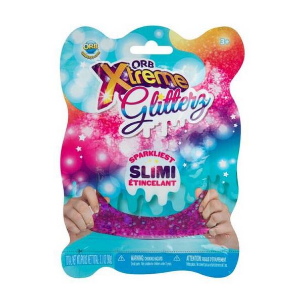 

Слайм ORB Slimy Xtreme Glitterz глиттерный Фиолетовый 90 г (ORB40557-1)